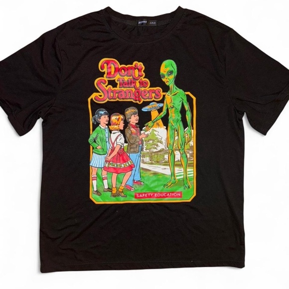 ROMWE Tops - ROMWE Black and Green Short Sleeve Tees with Vibrant Graphics